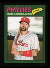 2026 Topps Heritage - Nick Castellanos #363 Dark Green Border