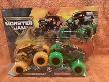 Monster Jam by Spin Master Double Pack. Grave Digger and JCB DIGatron 1:64