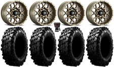 ITP Hurricane 14" Wheels Bronze 30" Carnivore Tires Polaris RZR XP 1000 / PRO XP