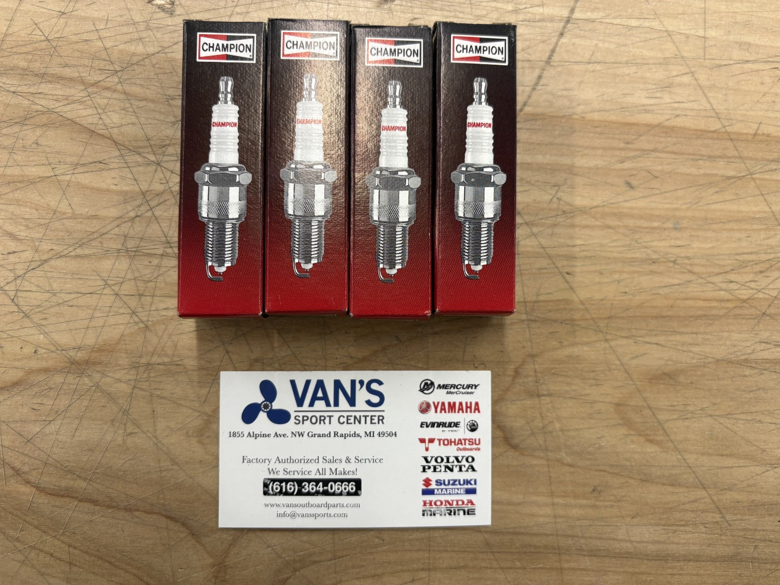 NOS CHAMPION SPARK PLUG #930 4 PLUGS INCLUDED PN RV92YC SPLUGS