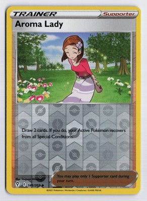 Aroma Lady - SWSH07 #141/203 SWSH07: Evolving Skies Reverse Holo LP