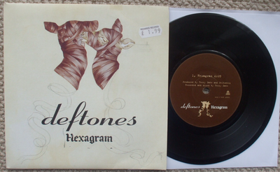 Deftones - Hexagram / Bloody Cape - EX- VINYL 45 Rock Indie | eBay