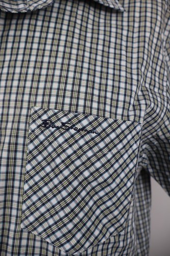 Ben Sherman Camisa Casual Vintage Hombre Manga Corta Regular XL Algodón - Zdjęcie 3 z 9
