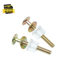 2Pcs Toilet Seat Screws, Steel Toilet Seat Hinge Bolts and Nuts, Heavy Duty Toil