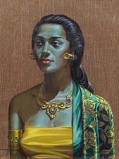 Vladimir Tretchikoff Balinese Girl Vintage Poster Wall Art Print 30x40cm