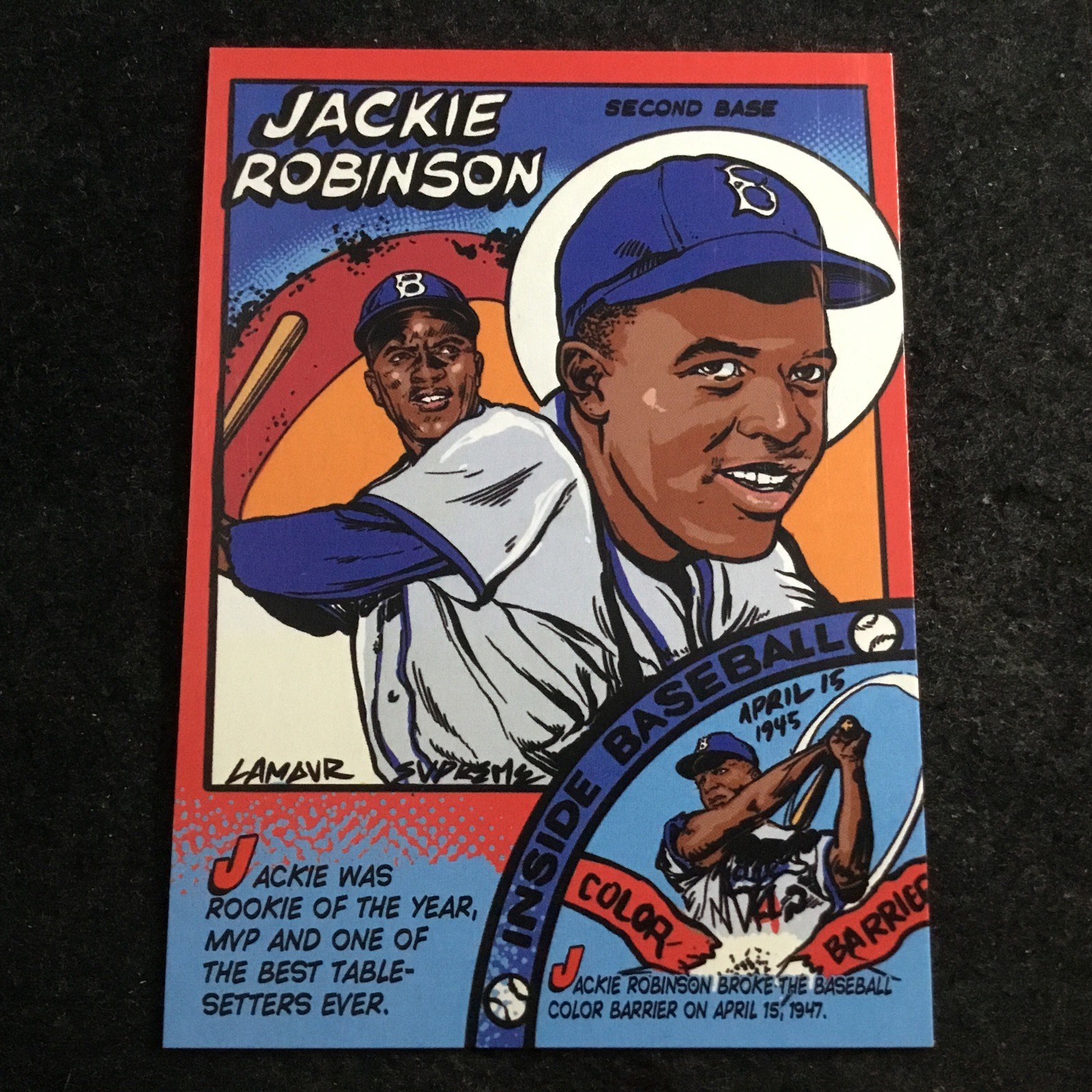2023 Topps Archives 1979 Topps Comics #79TC-10  Jackie Robinson HOF Dodgers
