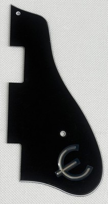 Black 3-Ply For Fit Epiphone 1964 Casino E Logo Style Guitar Pickguard