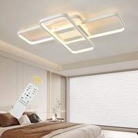 55W LED Deckenleuchte Dimmbar Wohnzimmer Moderne Deckenlampe Mit Fernbedienung