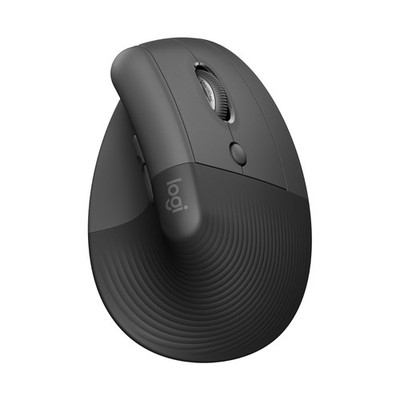 Logitech Lift Vertical Ergonomische Maus, Kabellos, Bluetooth Small Size, Grau
