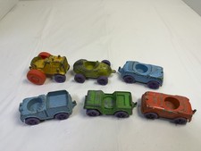 Vintage TootsieToy Self Sitter Diecast Car Lot 6 Missing Figures AS IS
