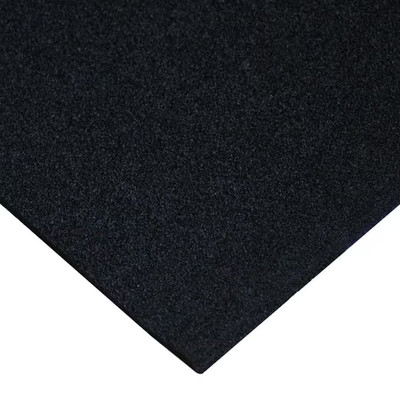 Open Cell Rubber EPDM 3/8 In. Thick X 39 In. Width X 78 In. Length Black Rubber
