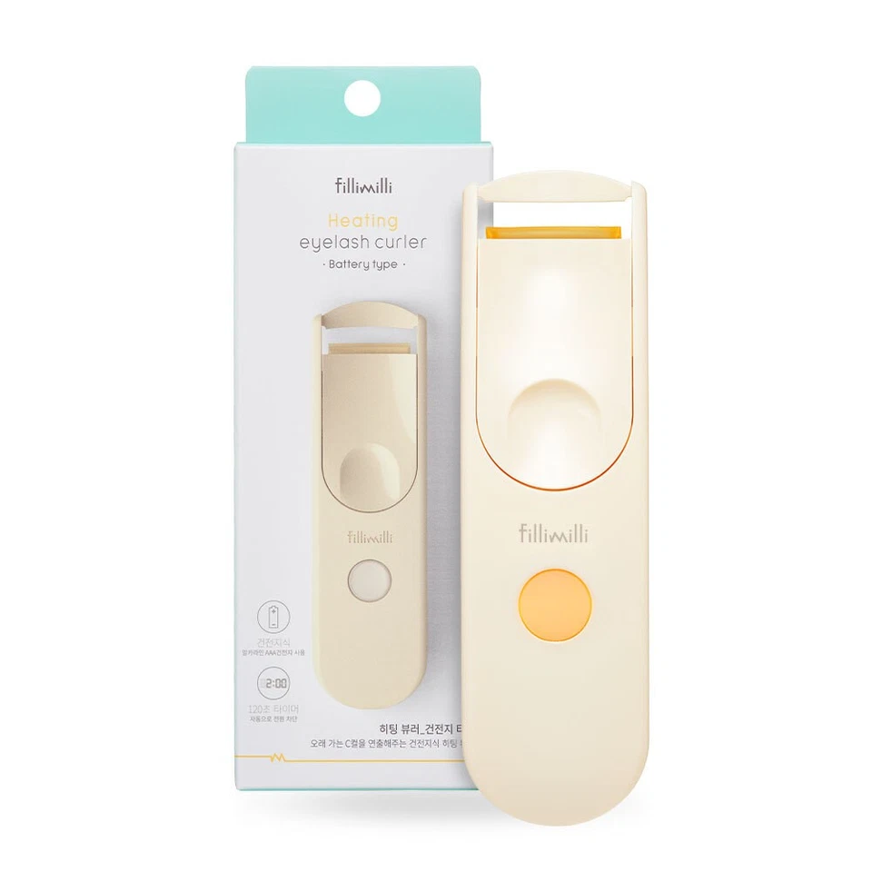 FILLIMILLI Heating Eyelash Curler - Battery Type / Curvature 20R