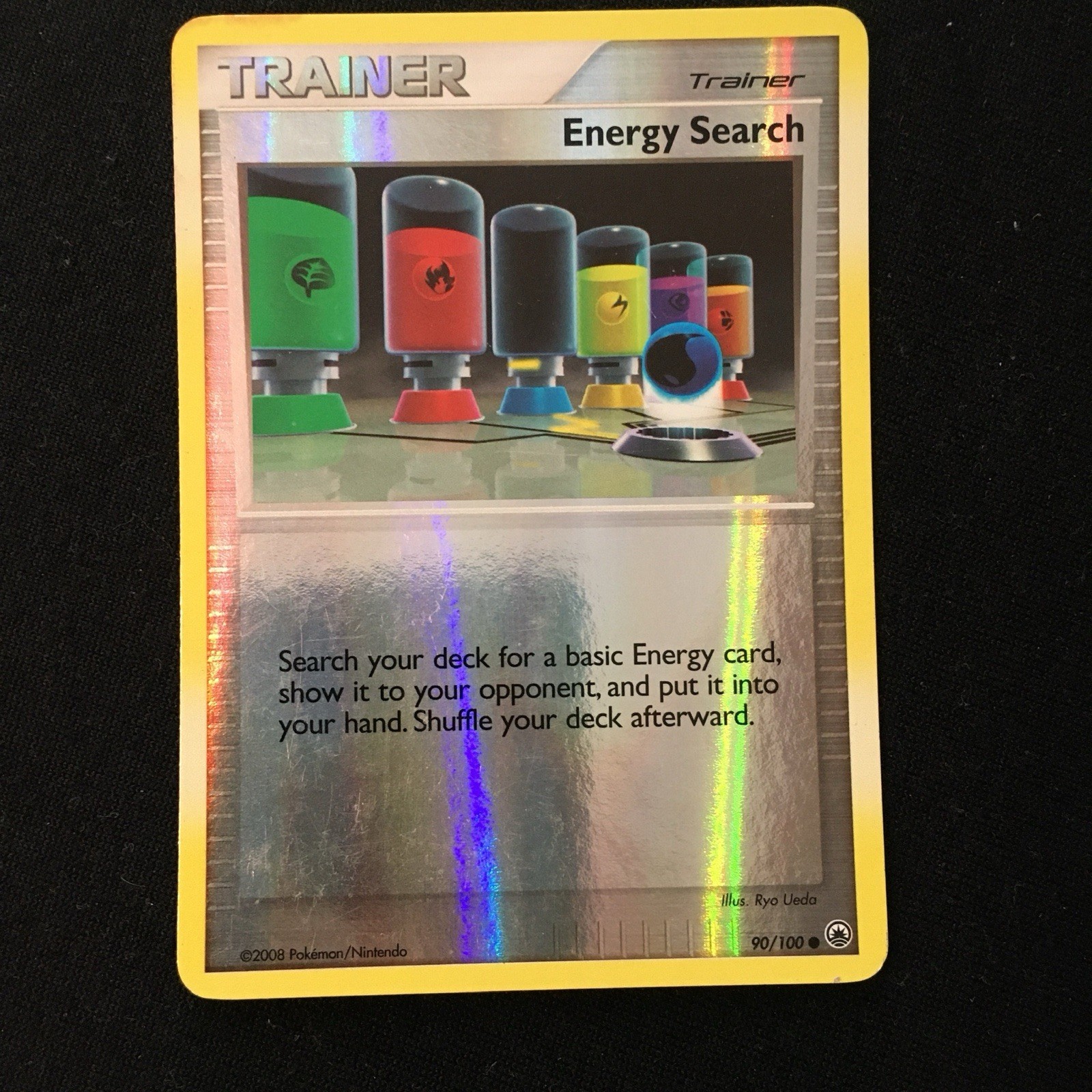 Energy Search 90/100 Pokemon Card (Reverse Holo) Lightly Played