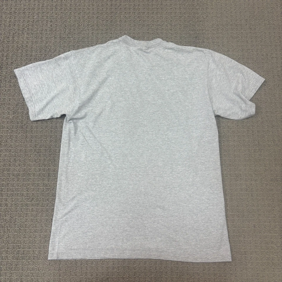 Vintage Nike Shirt Mens Medium Grey Crewneck Center Swoosh LA Avengers Worn 90s Foto 2 de 4
