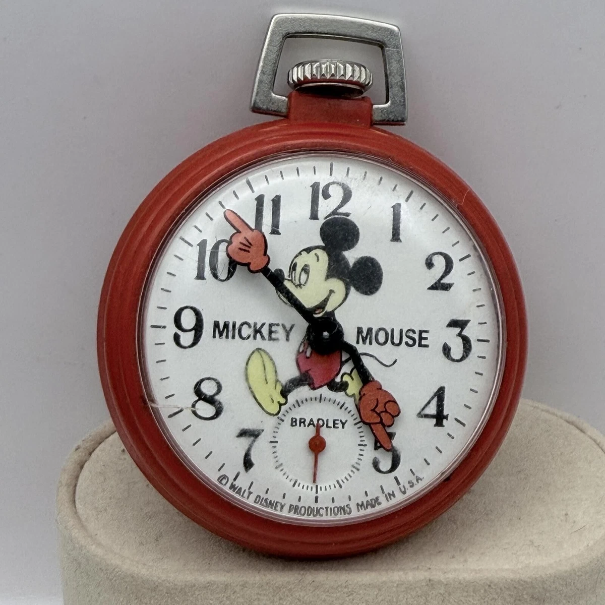 mickey mouse pocket watch bradley products for sale | eBay