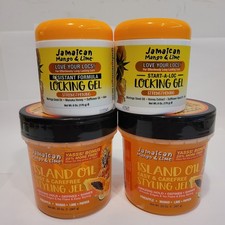 Jamaican Mango Lime Island Oil Styling Gel 20oz Locking Gel 6oz Bundle 4pc