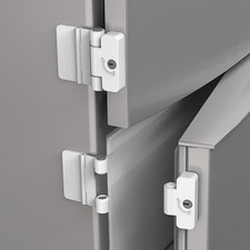 2 Pack Refrigerator Door Locks Double Button Adhesive Fridge Lock with Keys, ...