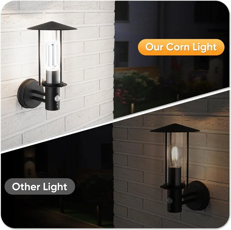 2 Pack 600W Eq LED Corn Light Bulb 6000K 60W White E26/E27 for Garage Warehouse - Image 4 of 4