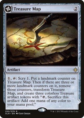 2017 Magic: The Gathering: Ixalan - Treasure Map (#250, R, Near Mint)