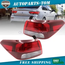Tail Light Brakelight Lamp Fit Kia Rio 2018-2023 L+R 2Pcs 92401H9100 92402H9100