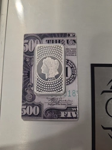 2023 Pamp Suisse Morgan Tribute 50 Gram Silver Bar - In Assay