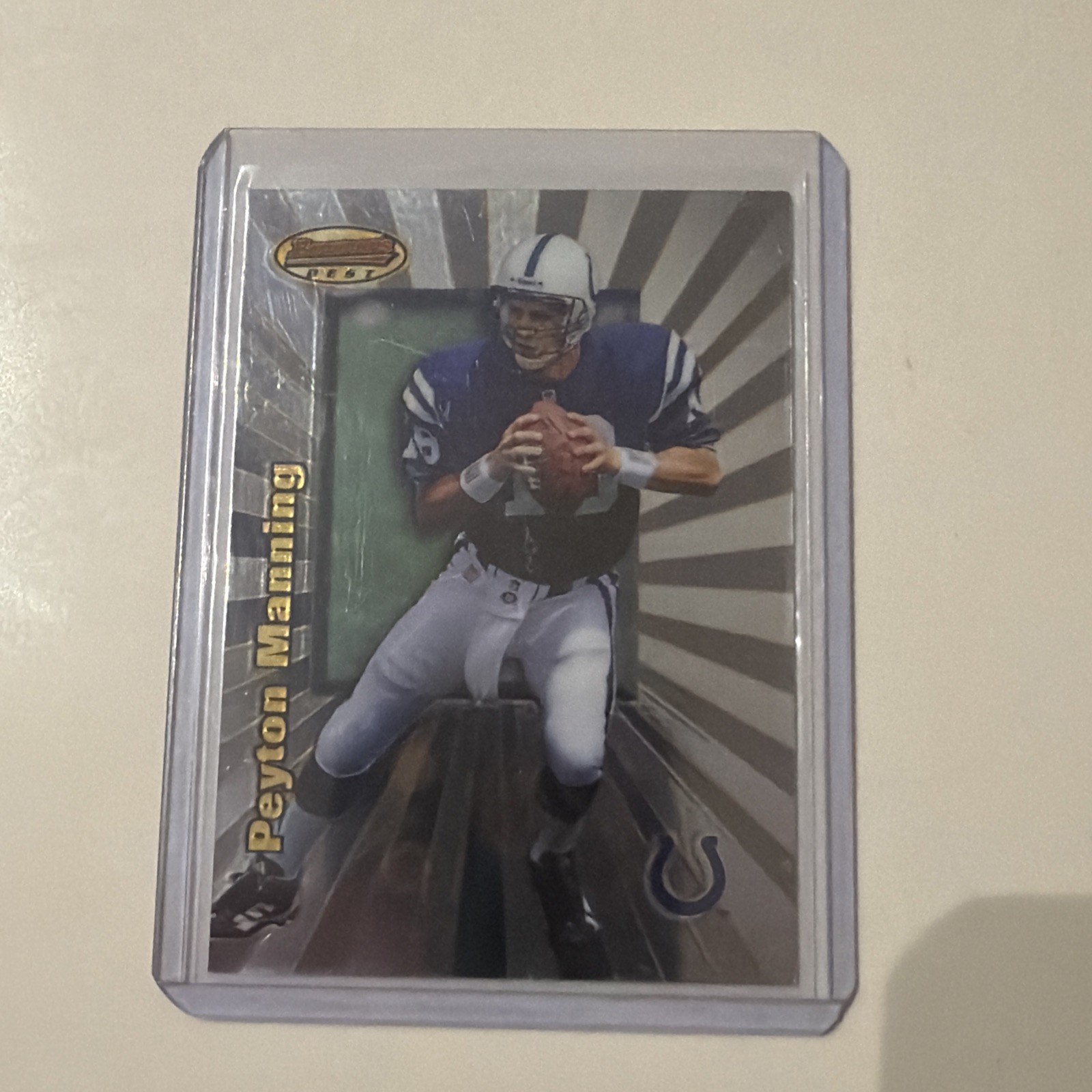 1998 Bowman's Best Football - Peyton Manning #112 (RC) Rookie Indianapolis Colts