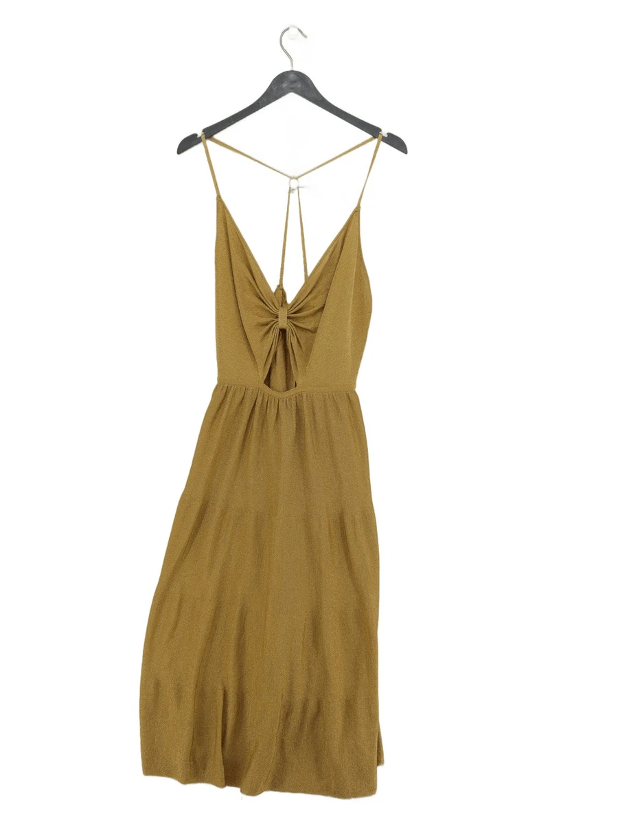 woman in gold dress painting The Gold Dress, 1999 by Bill Brauer