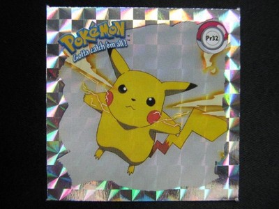 Artbox, Sticker, Pokemon, PR32, Pikachu, Prism holo, Englisch #MC117#