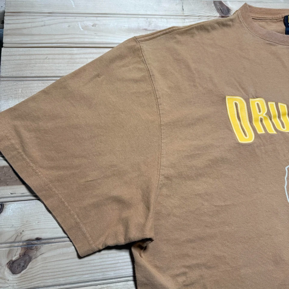 Винтажная мужская футболка Y2K DrunknMunky Applique Skater хип-хоп уличная одежда размер 5XL - Изображение 3 из 4