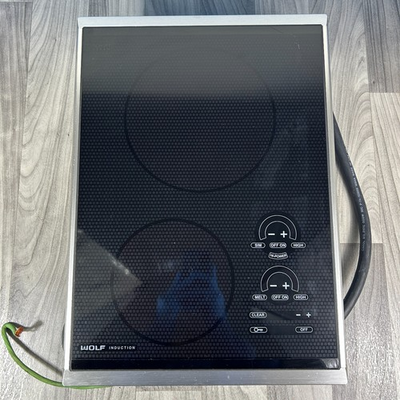 #ad Wolf Induction CT15I S Black Two Burner Induction Cooktop Stainless Steel 15” $450.00