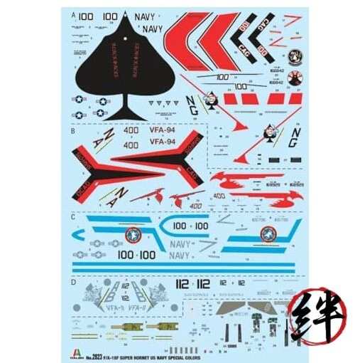 Italeri -2823 F/A-18F Super Hornet US Navy Special Colors kit modellino scala... - Immagine 2 di 4
