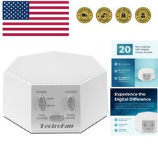 LectroFan Classic White Noise Machine - Compact Sleep Sound Machine for Bedro...