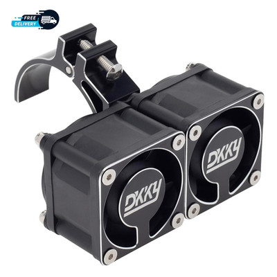 DKKY RC Motor Cooling Fan Heatsink with 42Mm Mount for Arrma Axial Traxxas 1/6