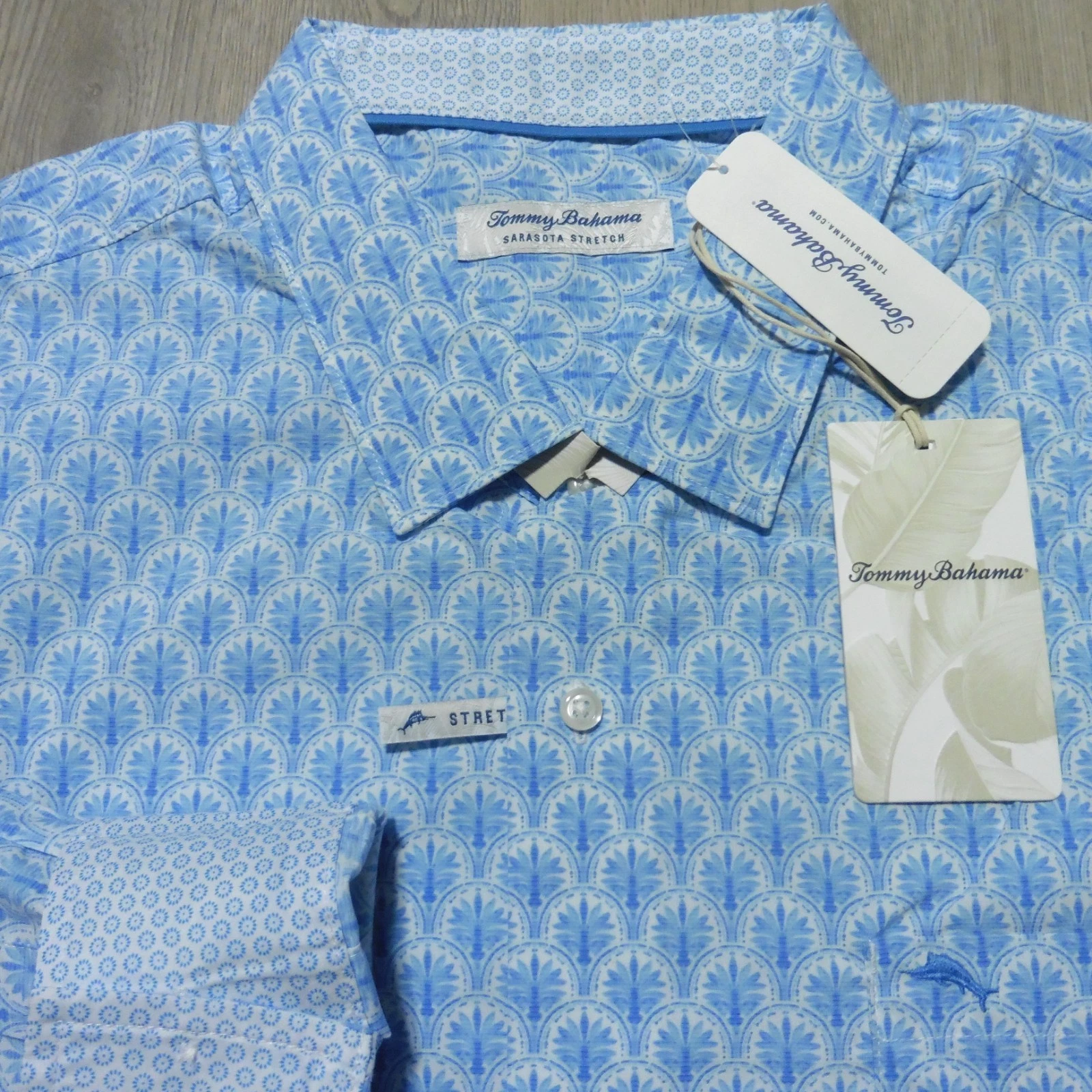 TOMMY BAHAMA Mens 2XLB 2XL BIG SARASOTA STRETCH SHIRT KINGDOM BLUE PALM TREE
Opens in a new window o
