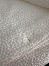 NWOT Crate Barrel White Pebble Shower Curtain