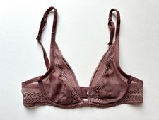 Victorias Secret Unlined Lace Plunge Bra Vint...