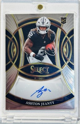 2025 Panini Select Ashton Jeanty Rookie Signatures Auto #RSI-AJY RC Raiders