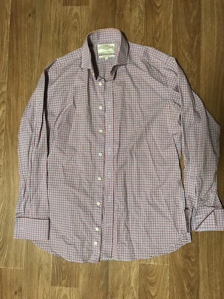 Men Gieves & Hawkes Shirt Red Cotton 38 / M / 46
