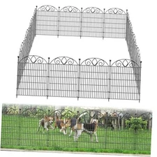10 Panels No Dig Tall Garden Fence Panel – 34" H 10 Panels-22 ft(L) X 34 in(H)