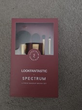 Spectrum X LookFantastic 4 Piece Make Up Brush Set Powder, Foundation Eye & Brow