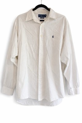 90s Ralph Lauren The Big Oxford L ホワイト Vintage 90s Polo Ralph Lauren Button Up Oxford Shirt Mens Large