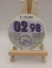 MERCEDES HGV 1998 Original Stamped Old Road Car CARS Lorry Tax Disc Lorry's 98