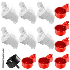 Chicken Feeder No Waste Automatic Poultry Feeder Ports Chicken Feeders and Wa...