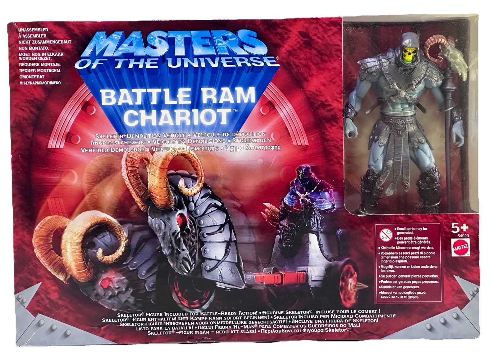 Skeletor Battle Ram Chariot MOTU 200X Mattel 2002 Gift Set