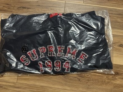Supreme Plaid Ark Crewneck SS26 Navy Size XL