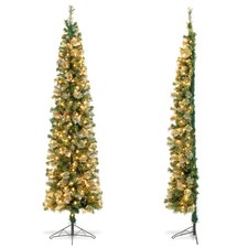 210CM Half Slim Full Xmas Tree Christmas Decoration Tree