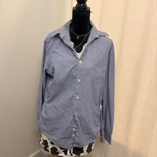 Merona Women's Blue and White Shirt