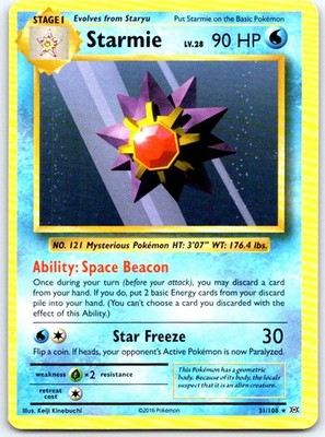 Starmie 31/108 Rare Evolutions Pokemon LP