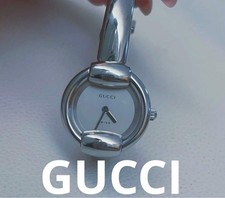 Silver Dial GUCCI Ladies Bangle Watch Excellent condition From Japan