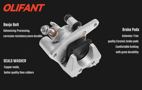 Front Brake Calipers for Yamaha Warrior 350 Big Bear 250 350 400 Grizzly 350 ... - Picture 3 of 5